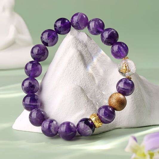 Potalapalace Accessories Handmade Natural Dreamy Amethyst Bracelet