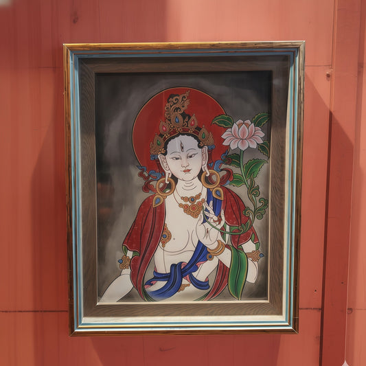 White Tara Tibetan Thangka Painting