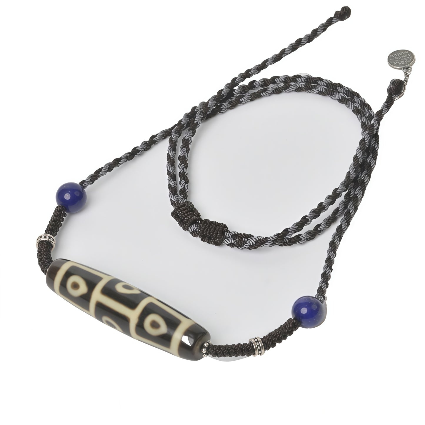 Potalapalace Accessories Handmade Natural High-Grade Nine-Eyed Dzi Bead Pendant