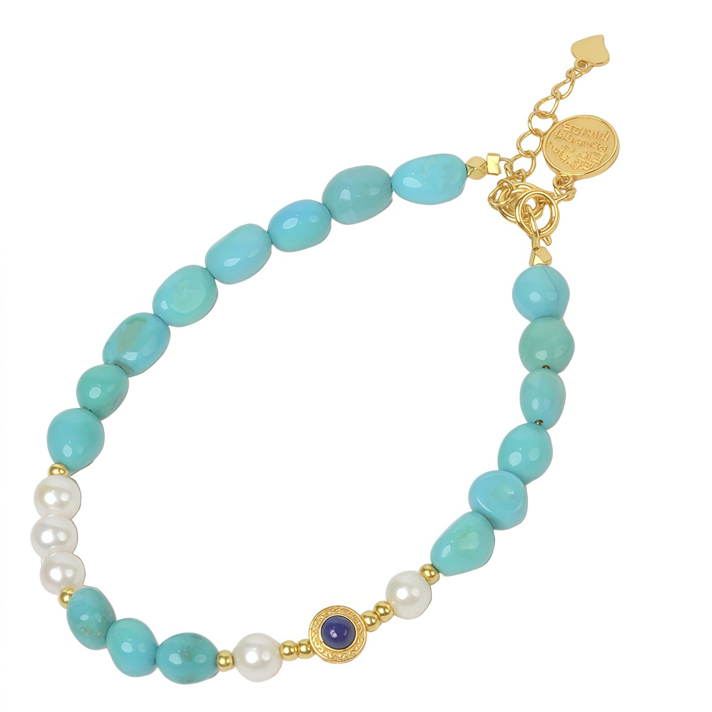 Potalapalace Accessories Handmade Natural Turquoise Bracelet