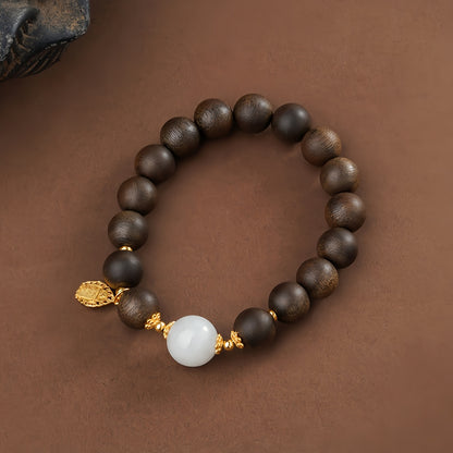 Potalapalace饰品手工天然沉香红玛瑙手链