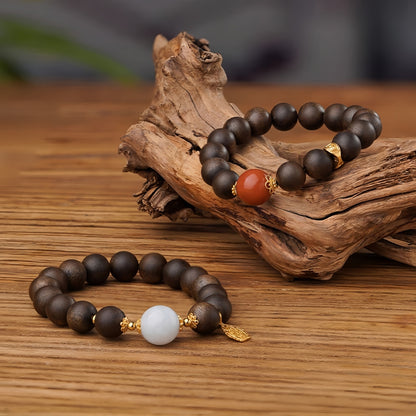 Potalapalace饰品手工天然沉香红玛瑙手链