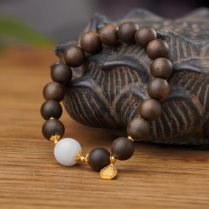 Potalapalace饰品手工天然沉香红玛瑙手链