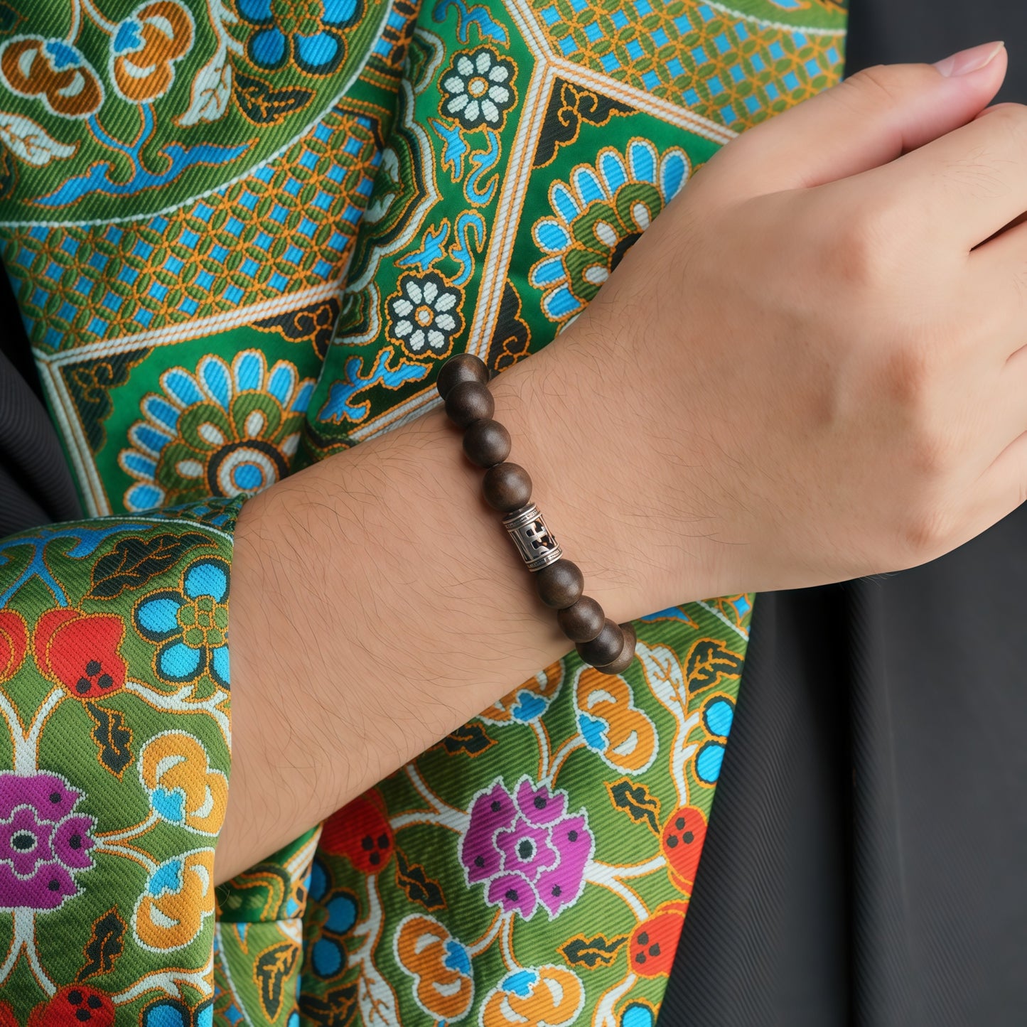 Potalapalace饰品手工天然天珠和沉香木手链