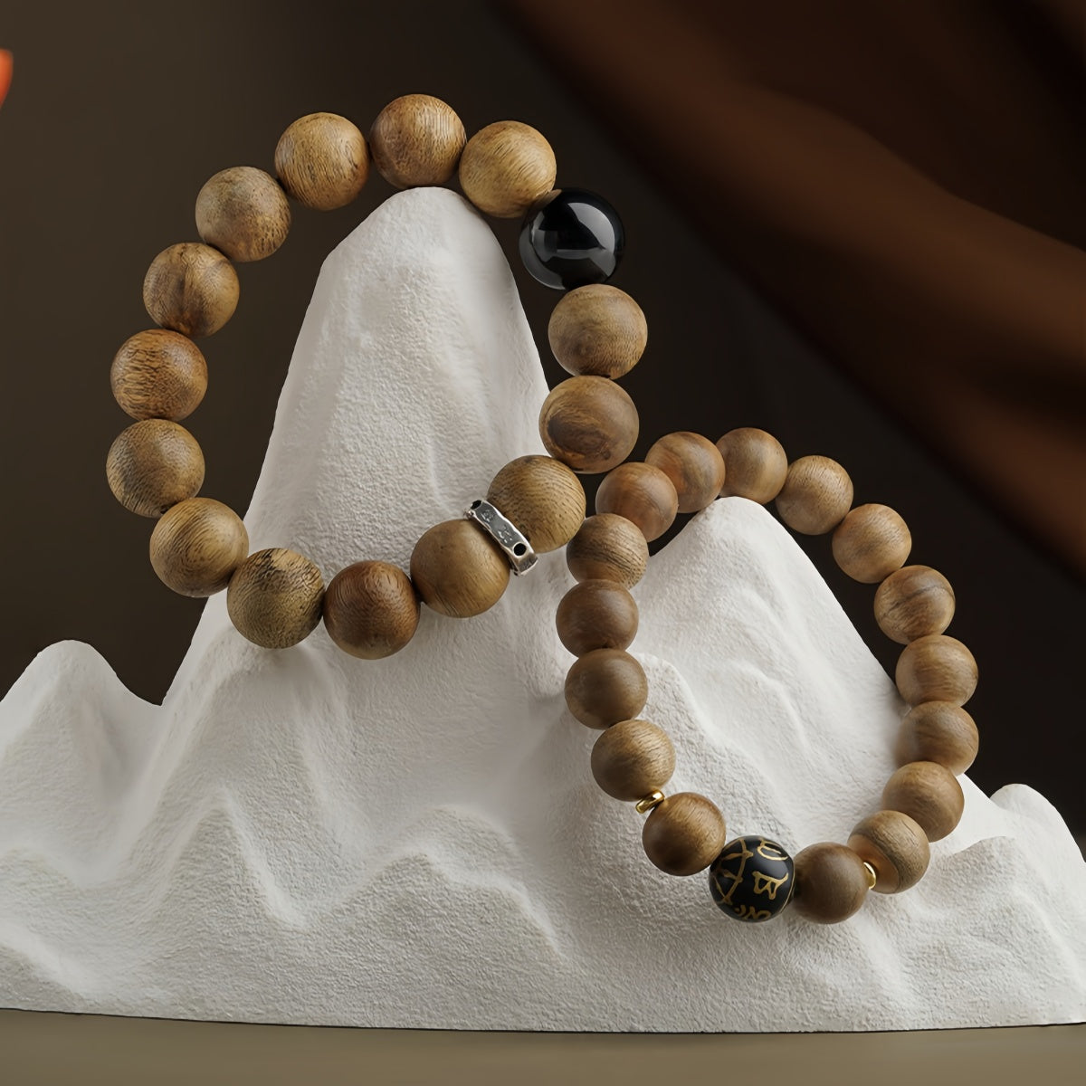 风云沉香木珠念珠手链