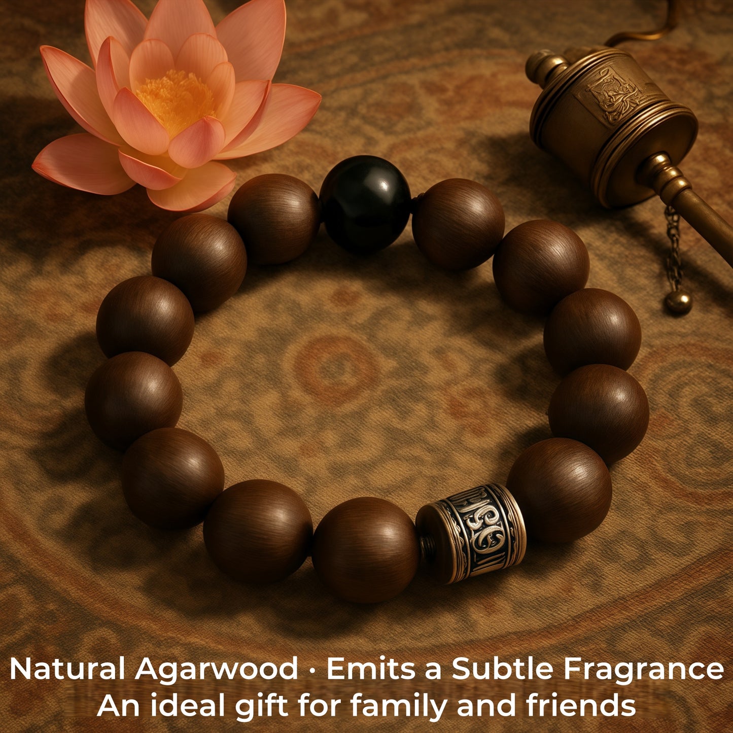 Potalapalace饰品手工天然天珠和沉香木手链