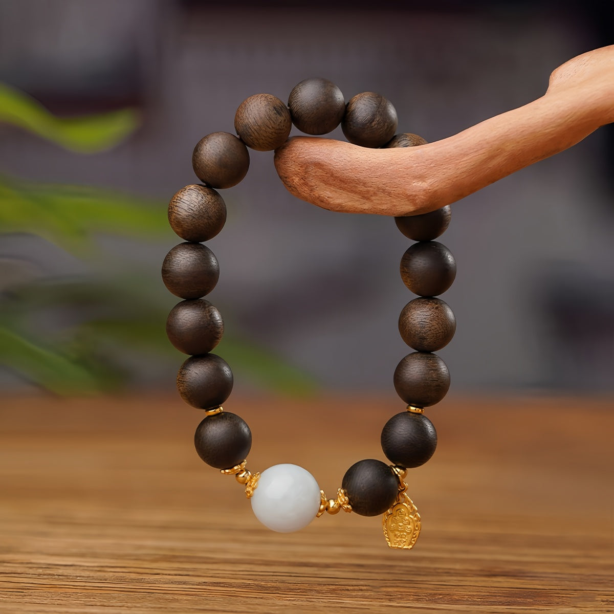 Potalapalace饰品手工天然沉香红玛瑙手链