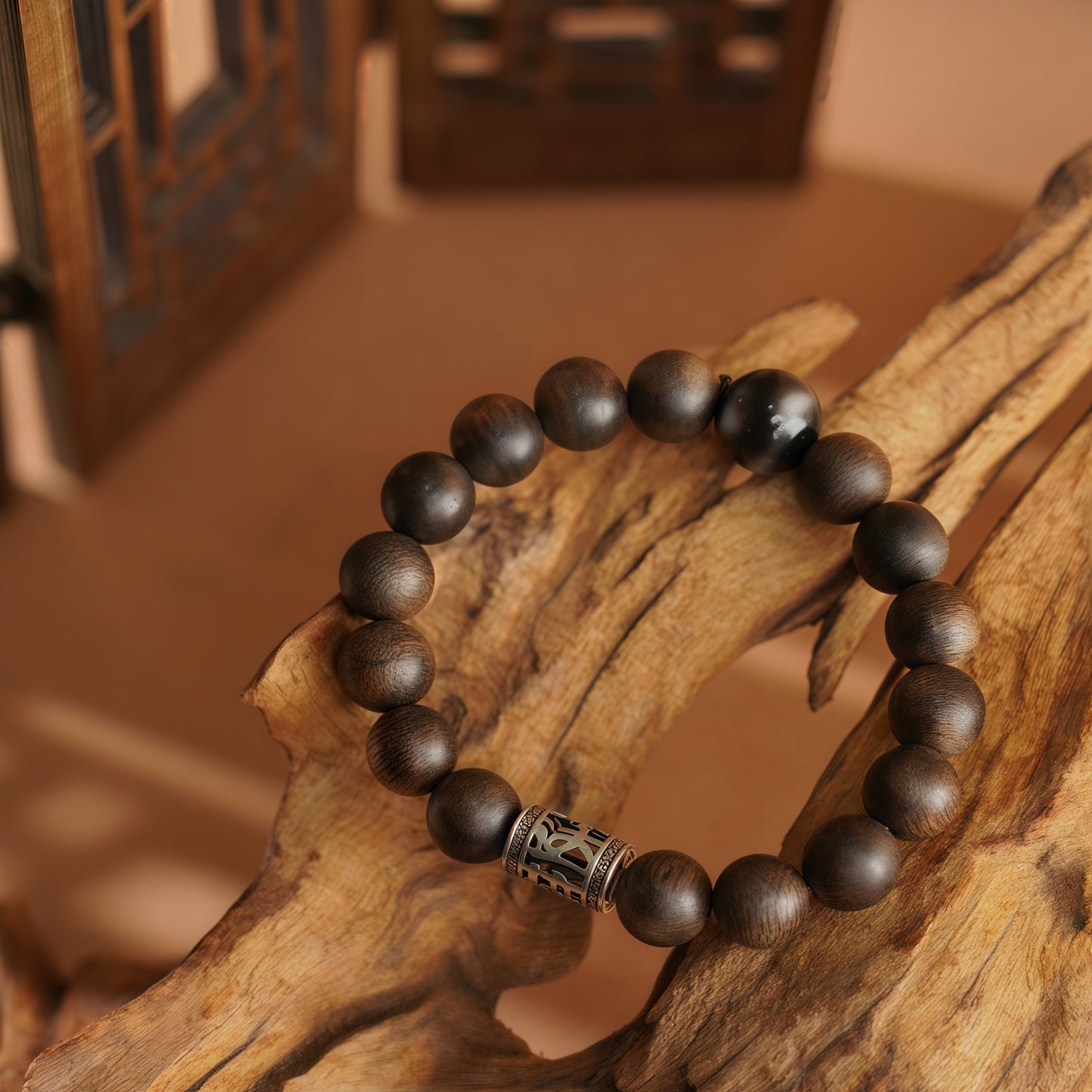 Potalapalace饰品手工天然天珠和沉香木手链