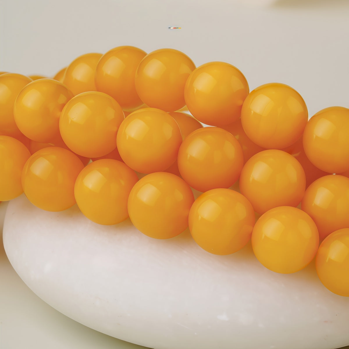 Potalapalace饰品 手工天然琥珀和红玛瑙六字真言108颗幸运珠