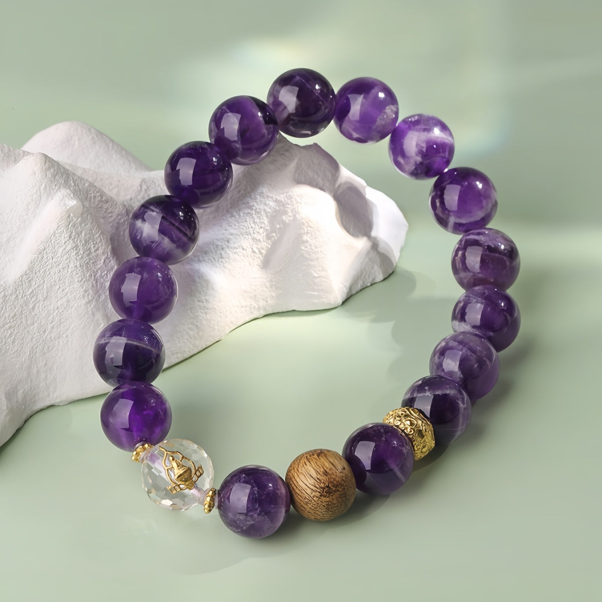 Potalapalace饰品手工天然梦幻紫水晶手链