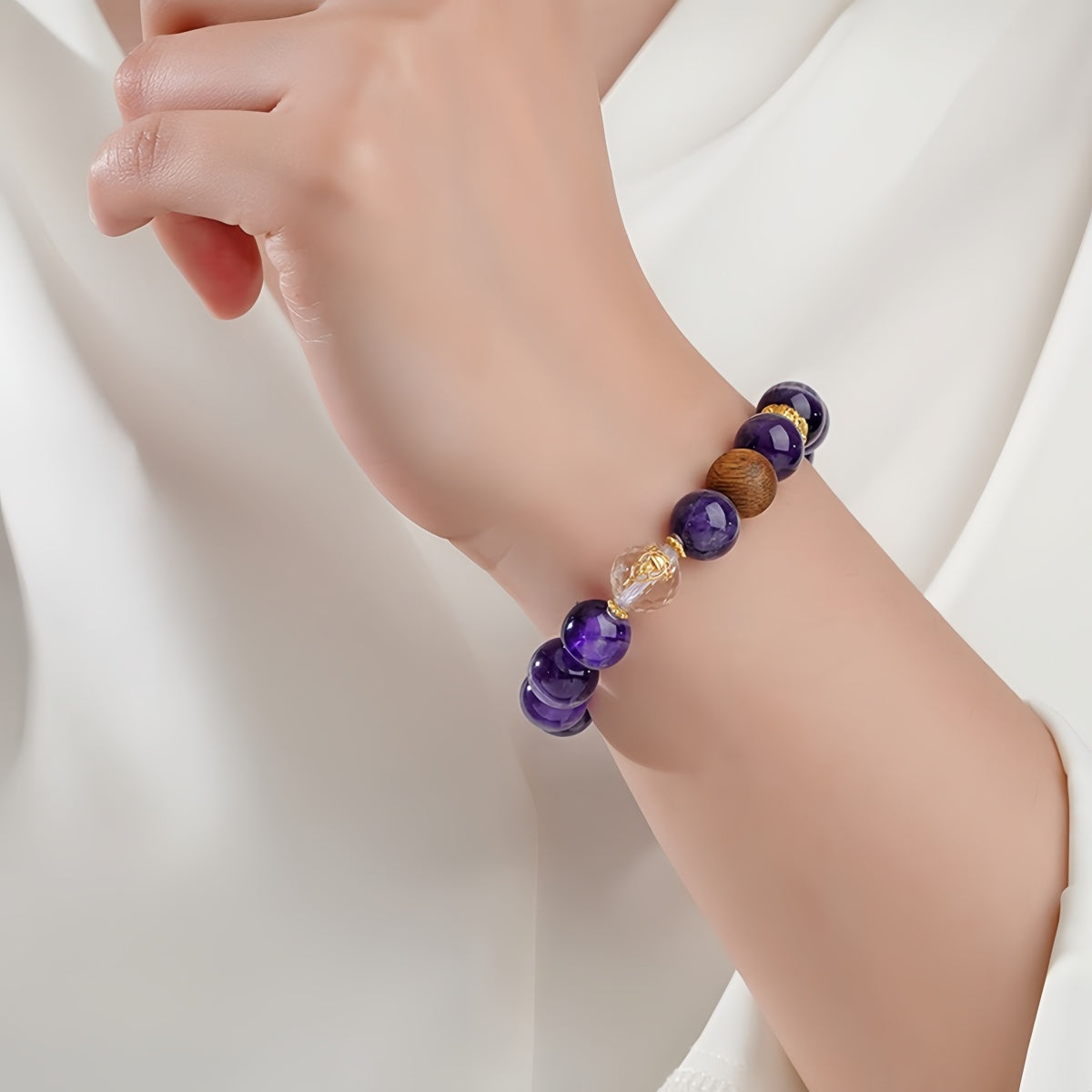 Potalapalace饰品手工天然梦幻紫水晶手链