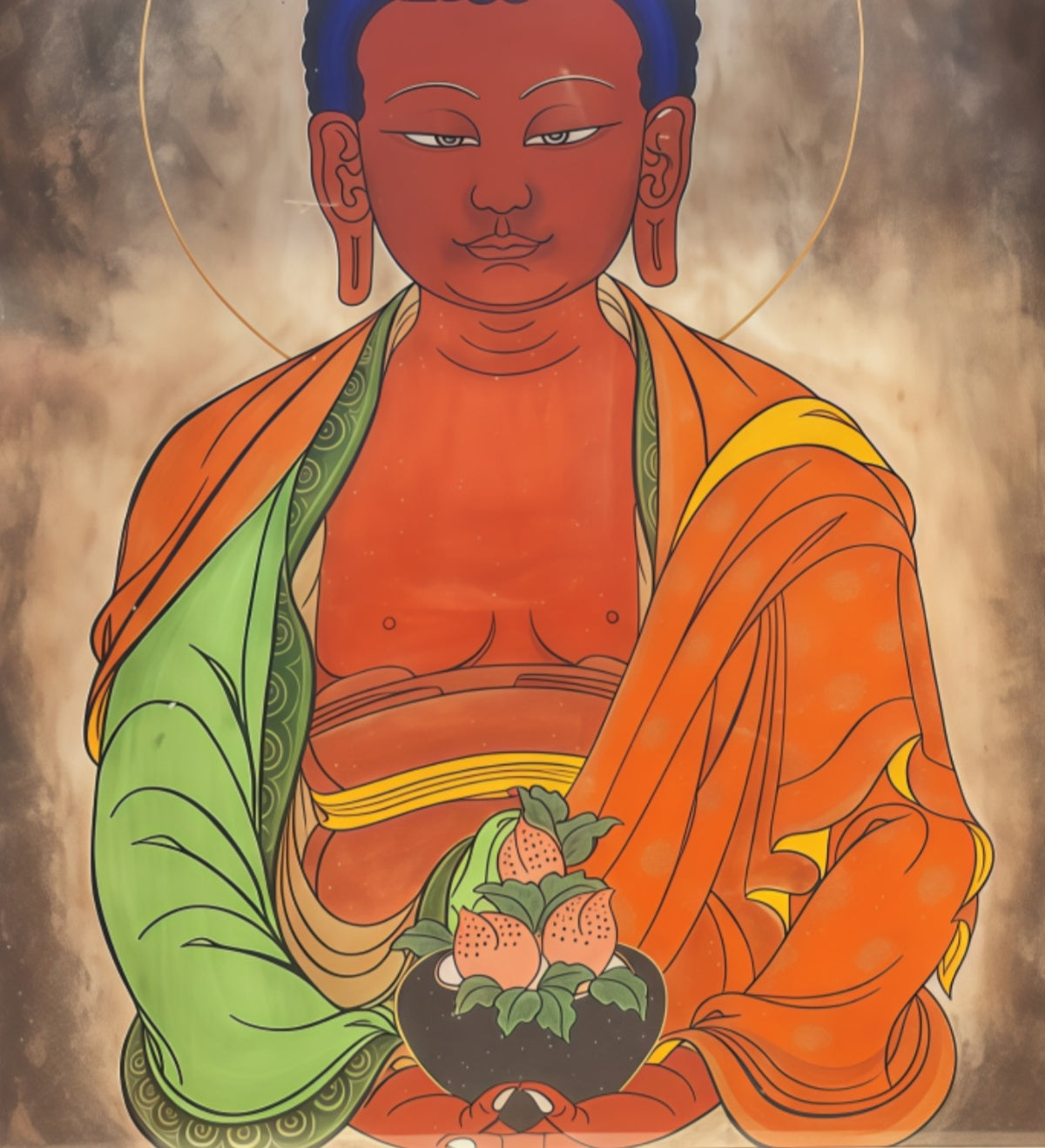 阿弥陀佛西藏唐卡画