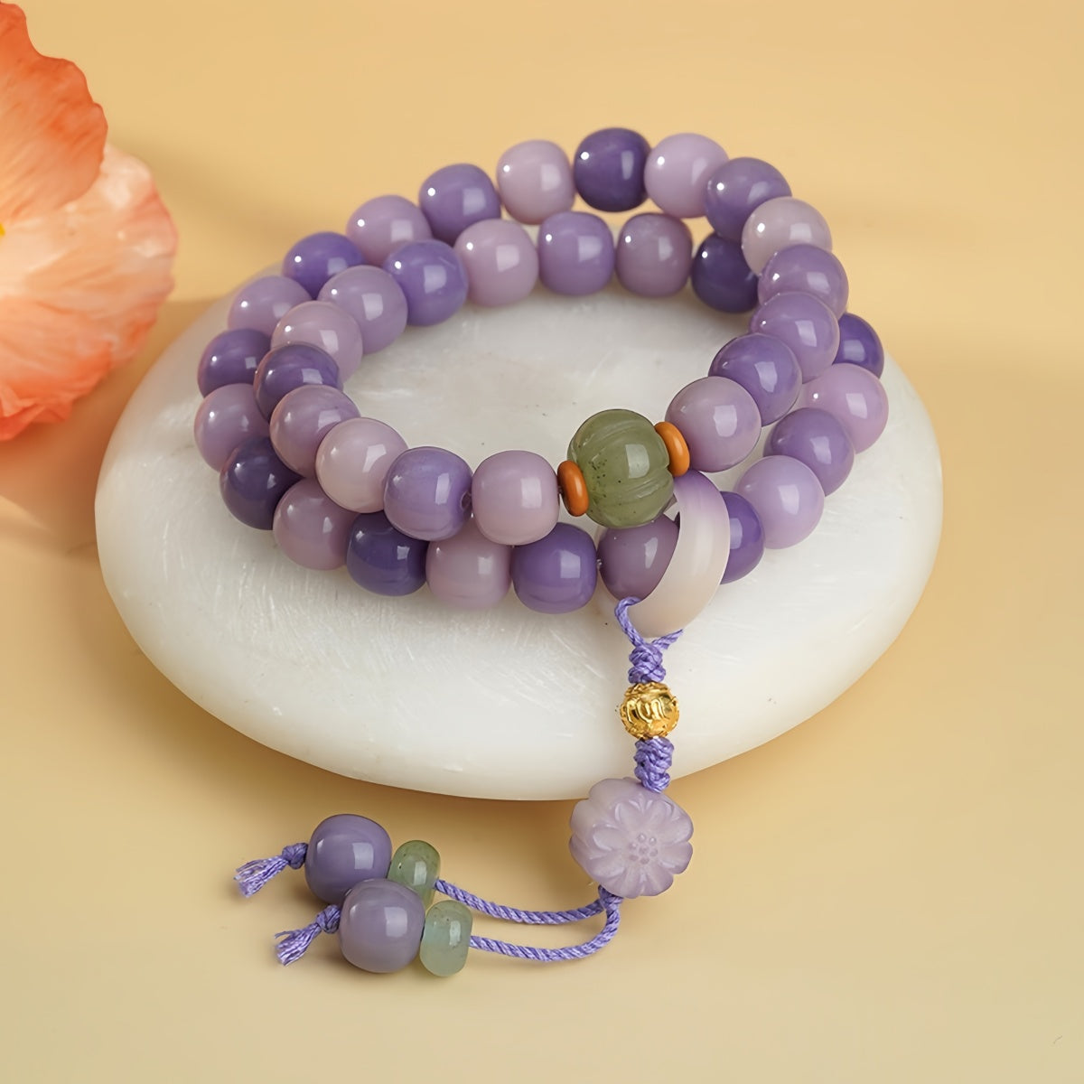 Potalapalace饰品 手工天然六音节真言菩提念珠