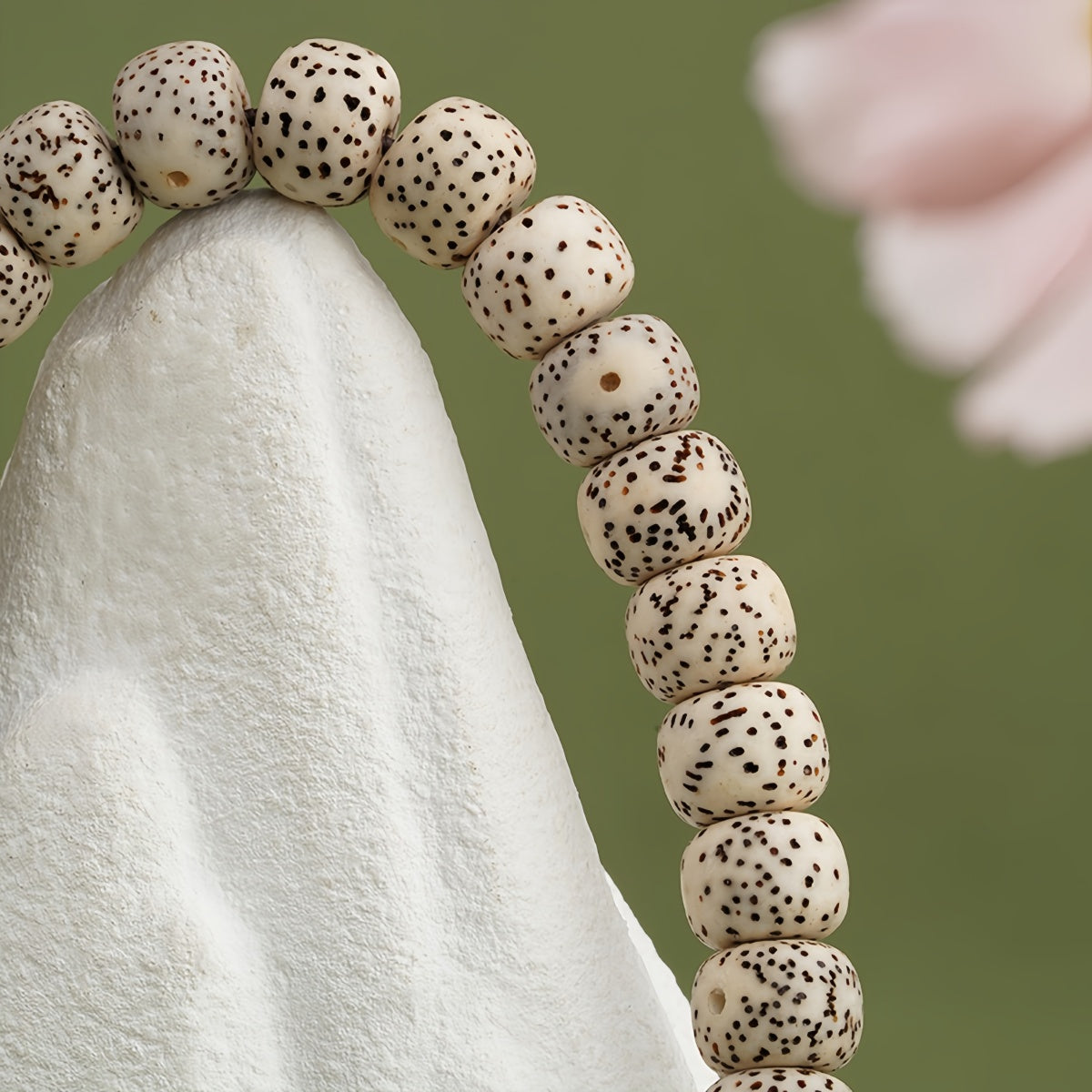 Potalapalace Accessories 手工天然108颗菩提子三眼天珠手链