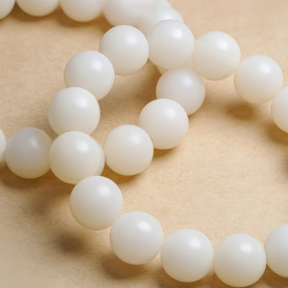 Potalapalace Accessories Handmade Natural White Jade Bodhi Root Bracelet
