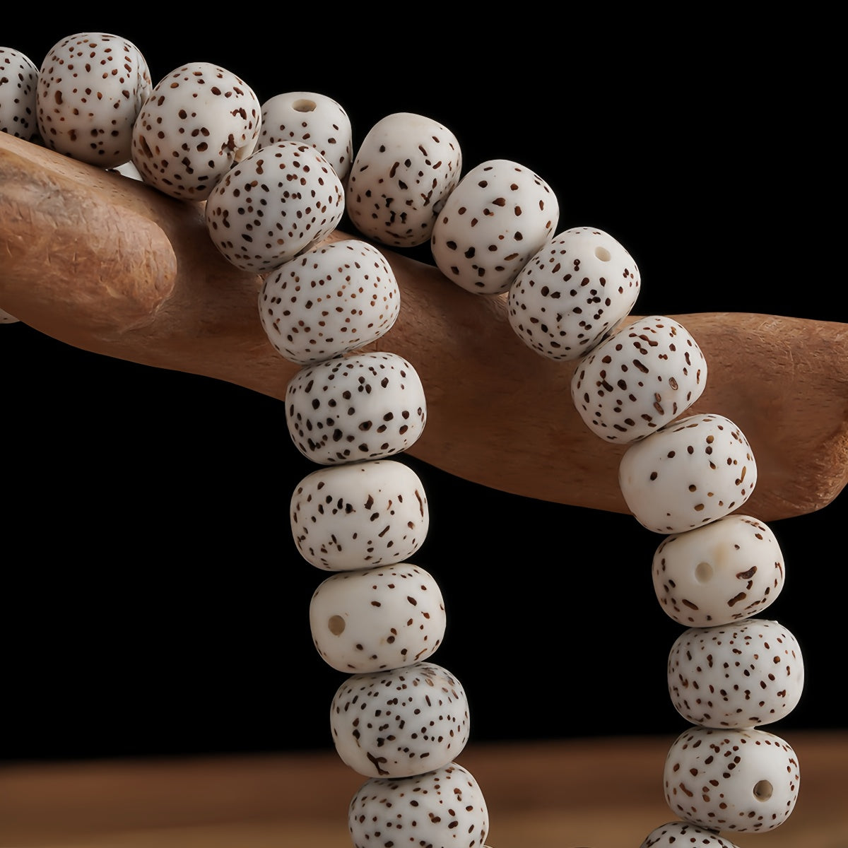 Potalapalace饰品 手工天然星月菩提108颗念珠缠绕手链