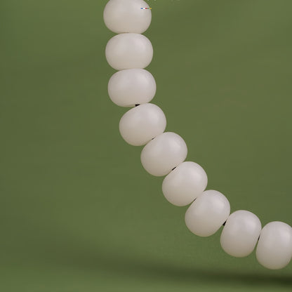 Potalapalace饰品 手工天然六字真言白玉菩提手链