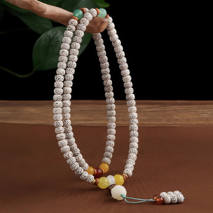 Potalapalace饰品 手工天然星月菩提108颗念珠缠绕手链
