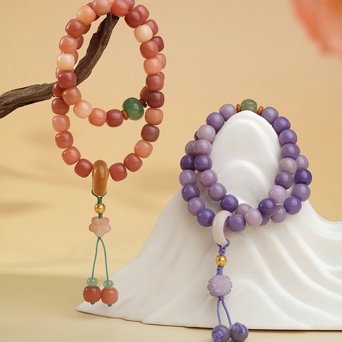 Potalapalace饰品 手工天然六音节真言菩提念珠