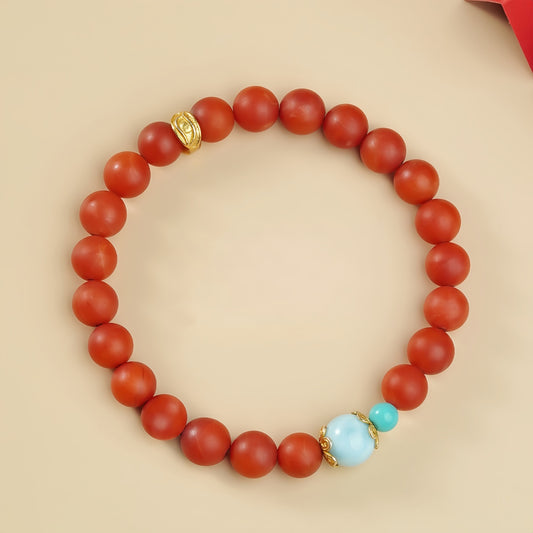 Potalapalace Accessories 手工天然南方红拉利玛手链