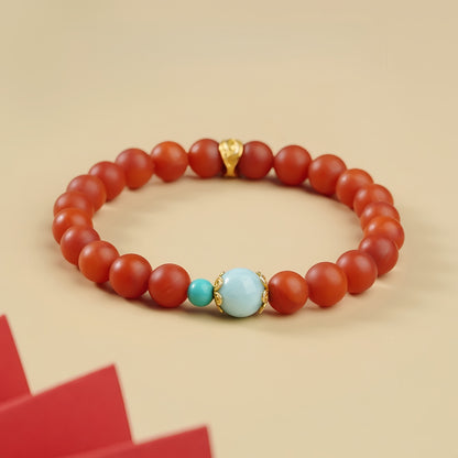 Potalapalace Accessories Handmade Natural Southern Red Larimar Bracelet
