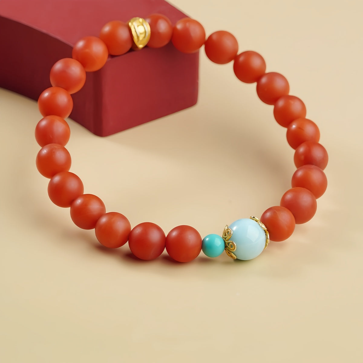 Potalapalace Accessories Handmade Natural Southern Red Larimar Bracelet