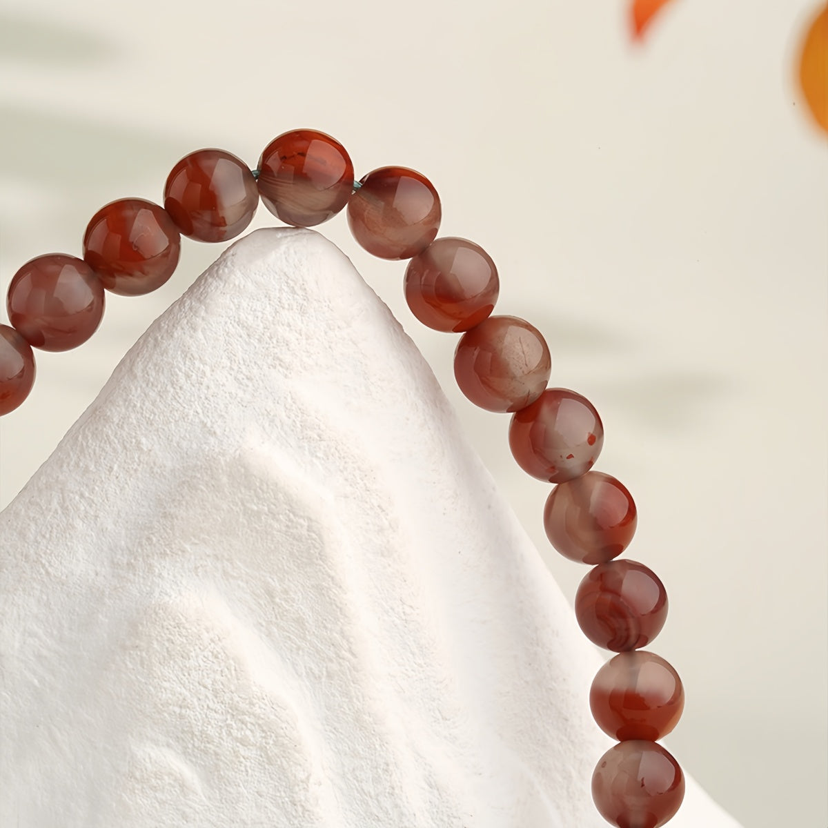 Potalapalace饰品 手工天然绿松河 南红玉项链