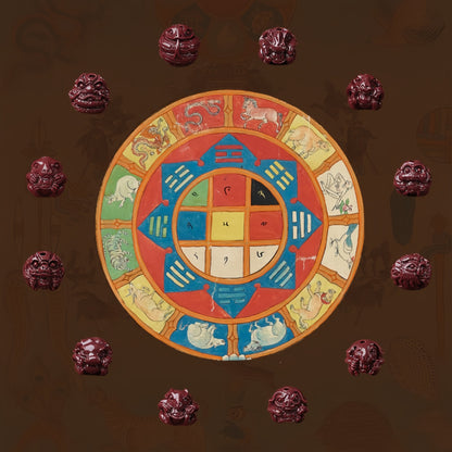 Potalapalace饰品手工天然十二生肖紫金沙朱砂手链