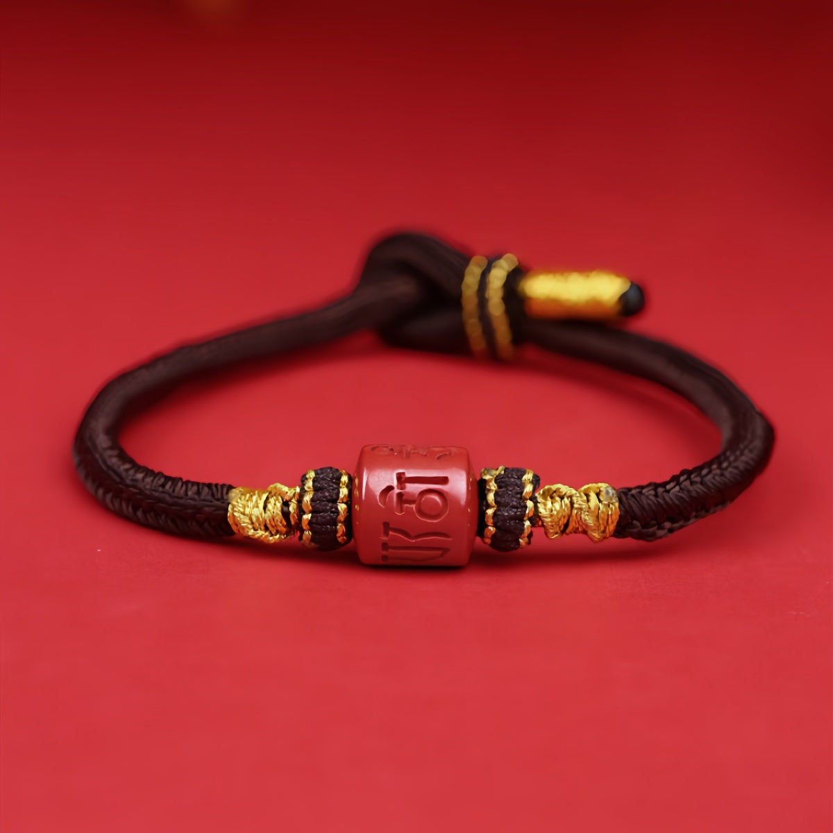 Potalapalace Accessories 手工天然六音节咒语朱砂幸运手链