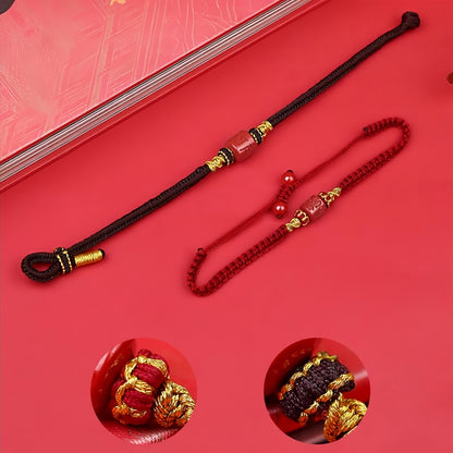 Potalapalace Accessories 手工天然六音节咒语朱砂幸运手链