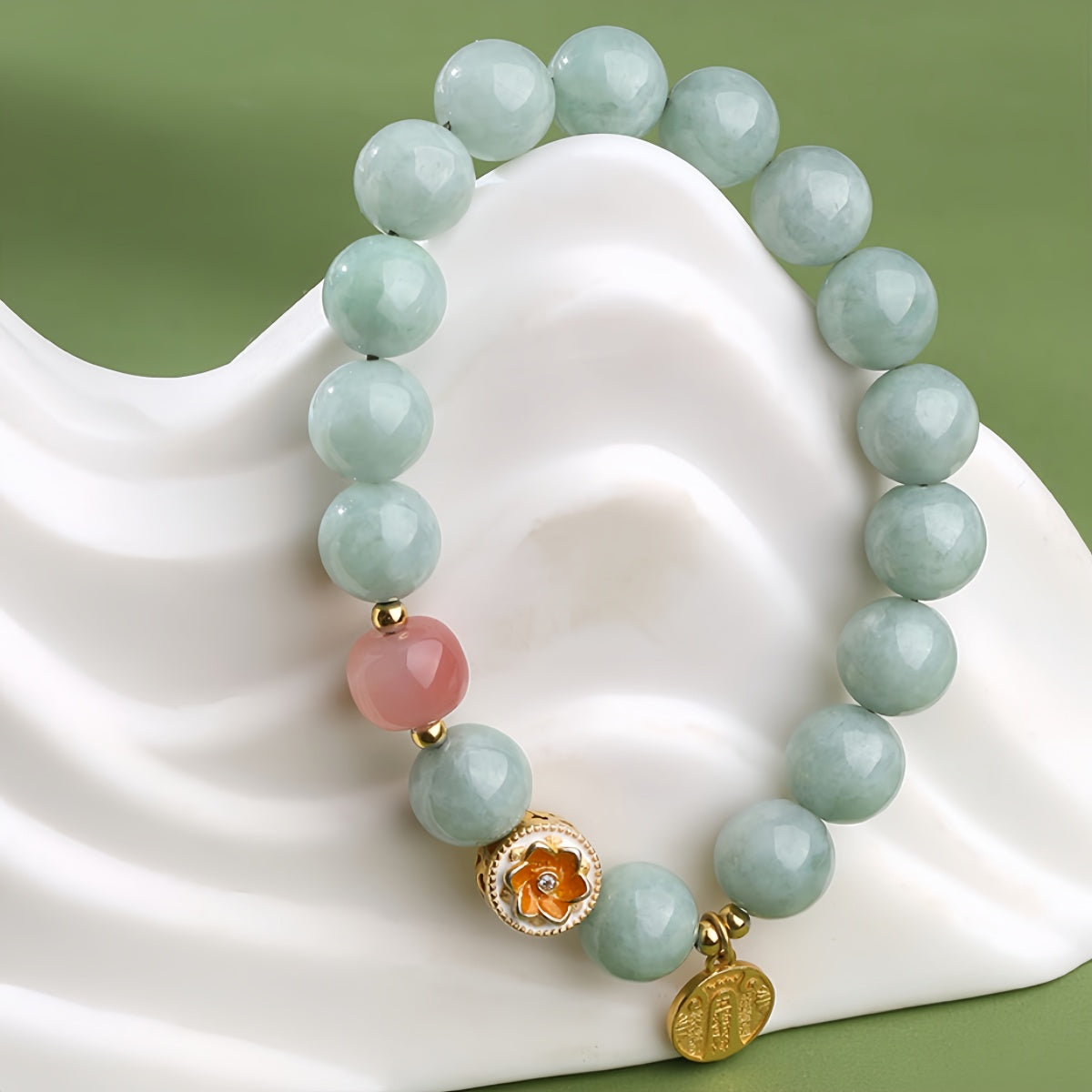 Potalapalace饰品手工天然翡翠玛瑙手链