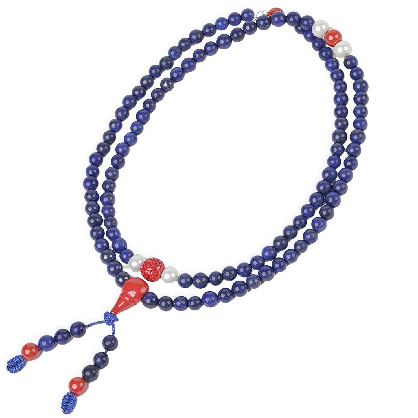 Potalapalace饰品 手工天然青金石佛教珠手链