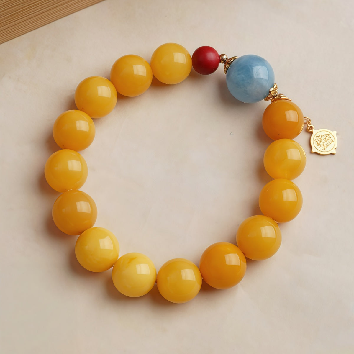 Potalapalace饰品手工天然琼格琥珀手链