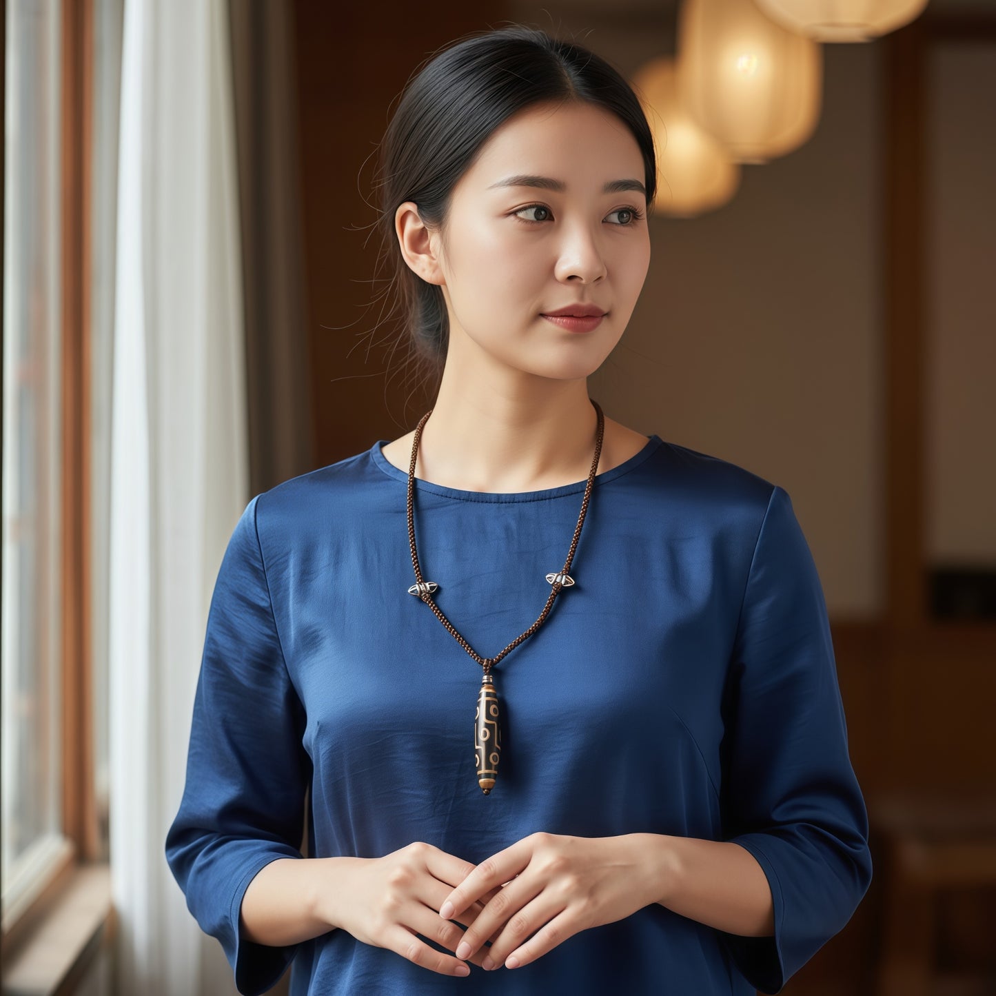 Potalapalace饰品手工天然优质天珠吊坠