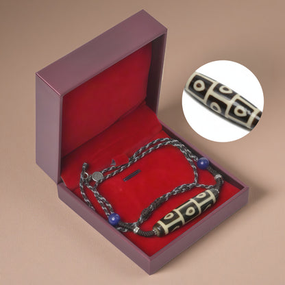 Potalapalace Accessories Handmade Natural High-Grade Nine-Eyed Dzi Bead Pendant