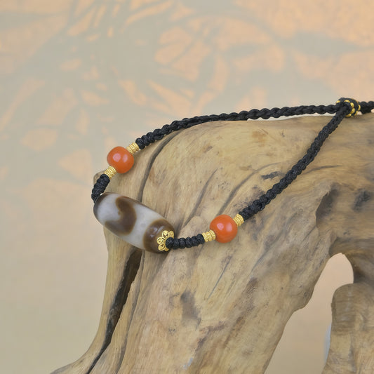 Potalapalace Accessories Handmade Natural High-Grade Dzi Tiger Tooth Pendant