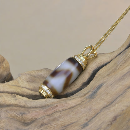 Potalapalace饰品手工天然虎牙天珠吊坠