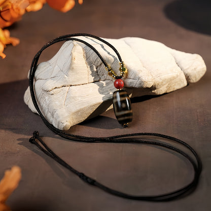 Potalapalace Accessories Handmade Natural Starry Sky Dzi Bead Pendant