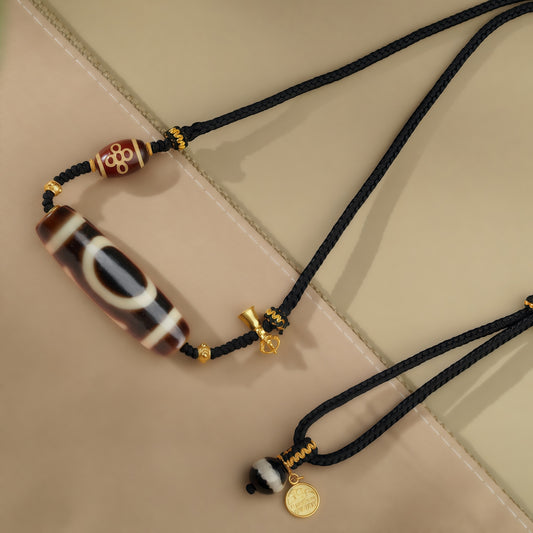 Potalapalace Accessories Handmade Natural High-Grade Dzi Bead Pendant