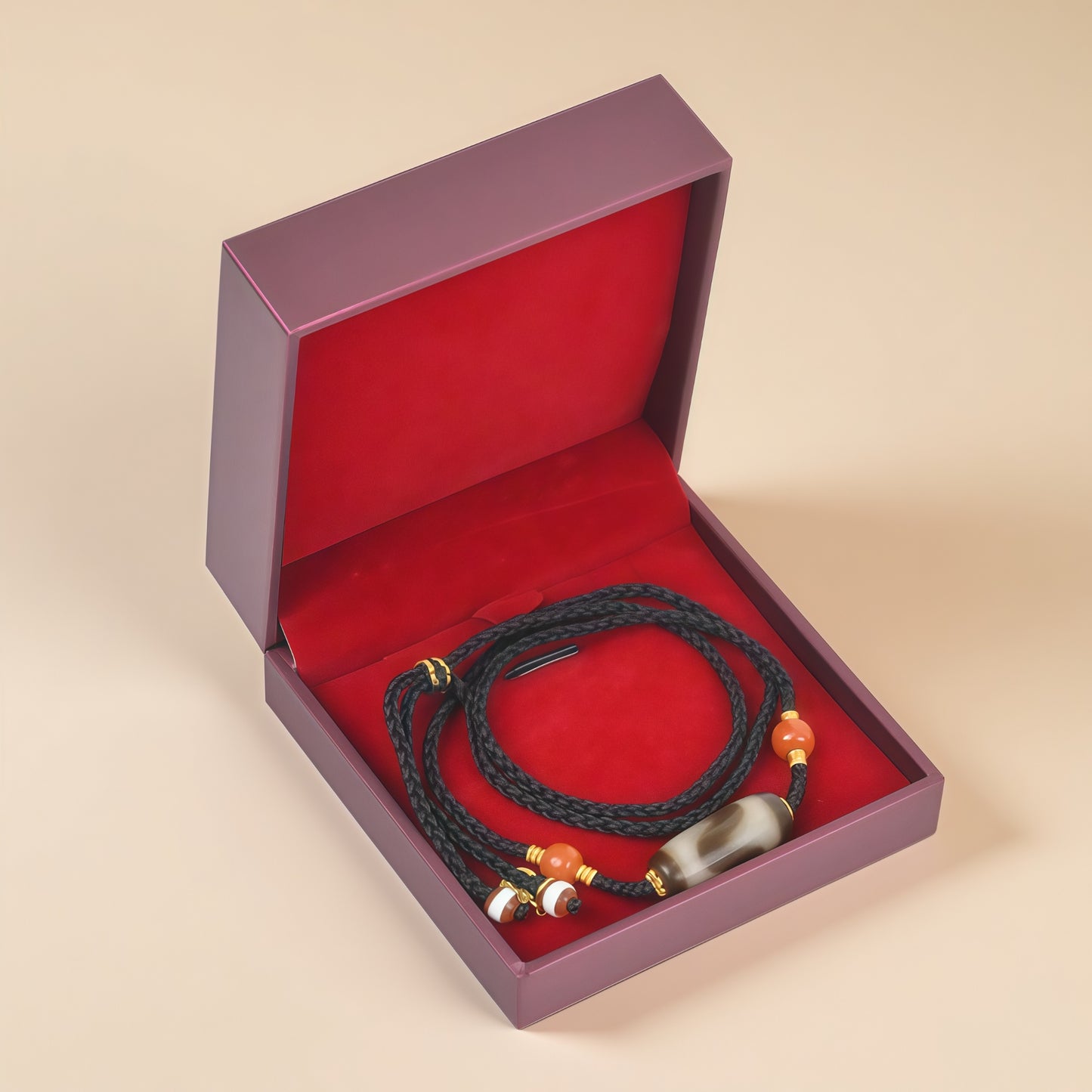 Potalapalace Accessories Handmade Natural High-Grade Dzi Tiger Tooth Pendant