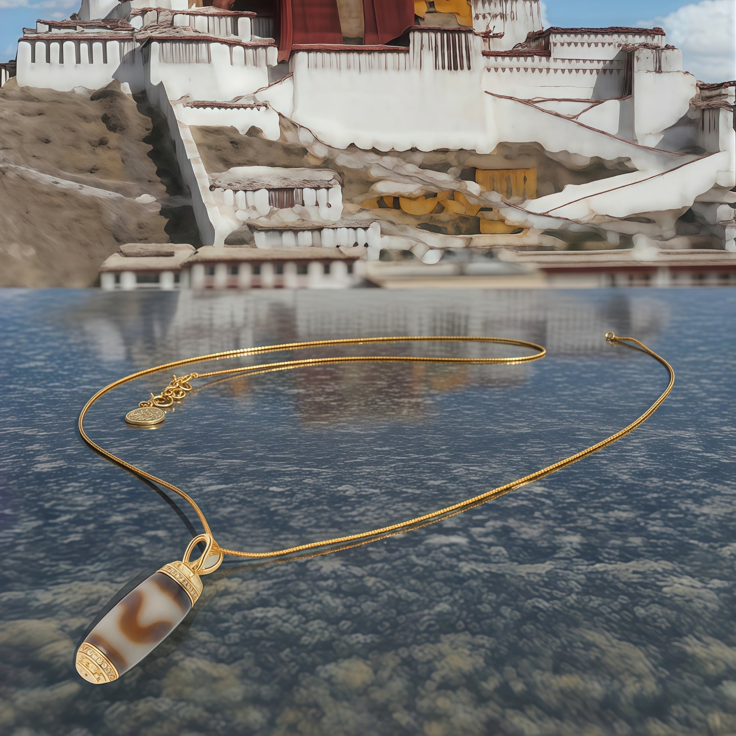 Potalapalace饰品手工天然虎牙天珠吊坠