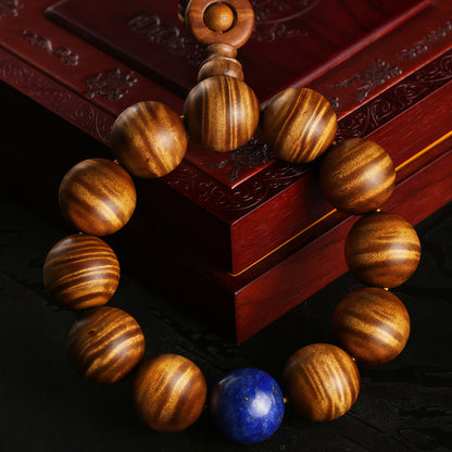 Potalapalace饰品手工天然金菲木和青金石手链